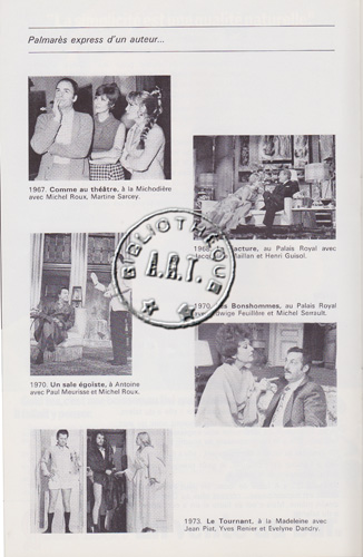 Les programmes de Théatre de l\